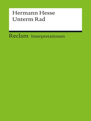 cover image of Interpretation. Hermann Hesse